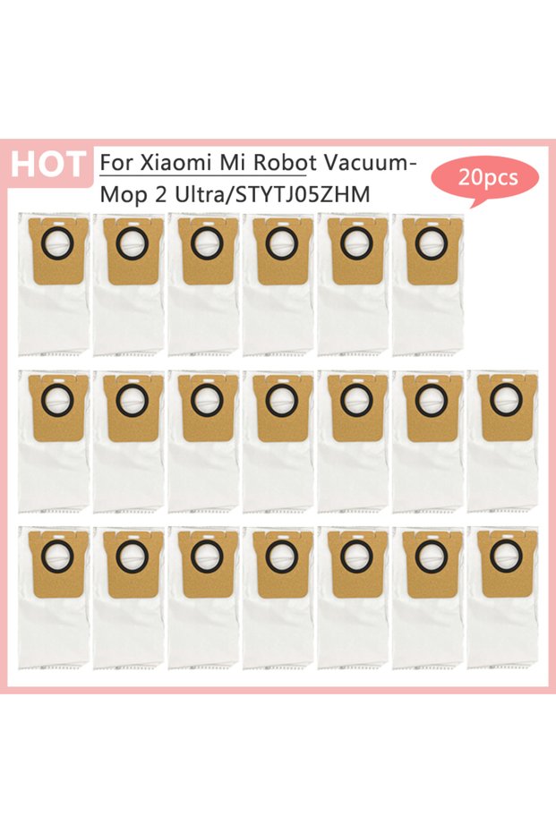 20pcs For Xiaomi Mi Robot Vacuum-Mop 2 Ultra Mijia STYTJ05ZHM Spare Parts Trash Bag Vacuum Cleaner D