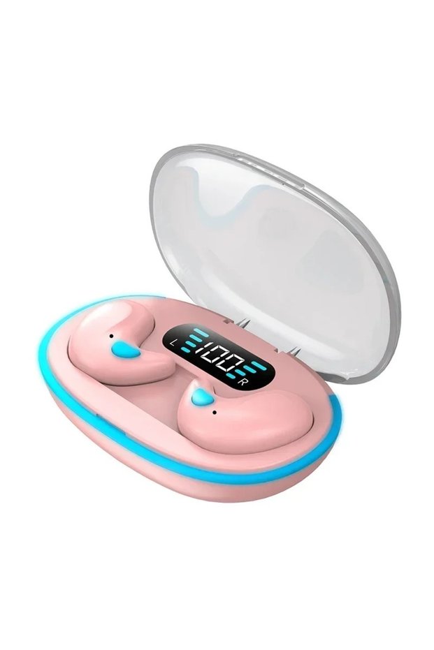 pink Sleeping Earbuds Wireless Mini Headphones For Work TWS Bluetooth Earphone Stereo Hidden Headset