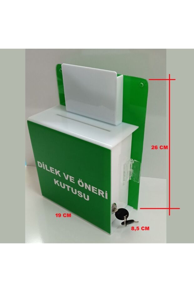 Green Plexiglass Wishing Suggestion Box