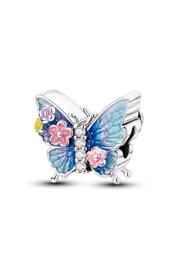 KTC1511 Charms Original 925 Silver Blue Beads Fit Bracelet Pendant Diy For Woman Fine Jewelry