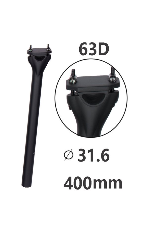 31.6x400mm 63D ELITA ONE MTB Carbon Fiber Seat Post 27.2/30.9/31.6mm Mountain/Road Bike Seatpost UD