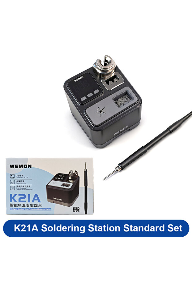 EU power plug K21A Standard Set ANSIKI K21A T210 Soldering Station 100-480° Cadjustable for Precisio