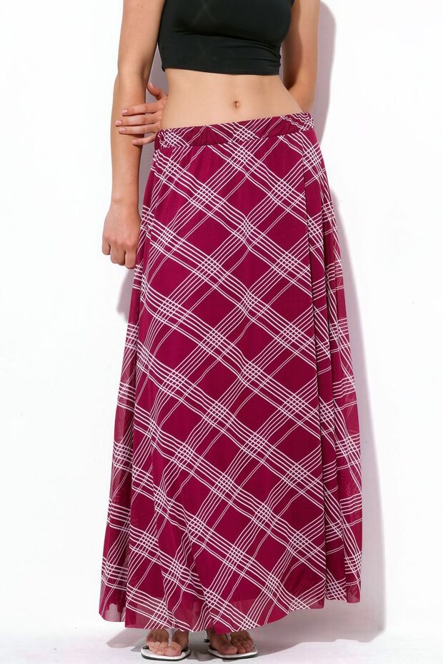 Bdart High Waist Floral Print Maxi Skirt