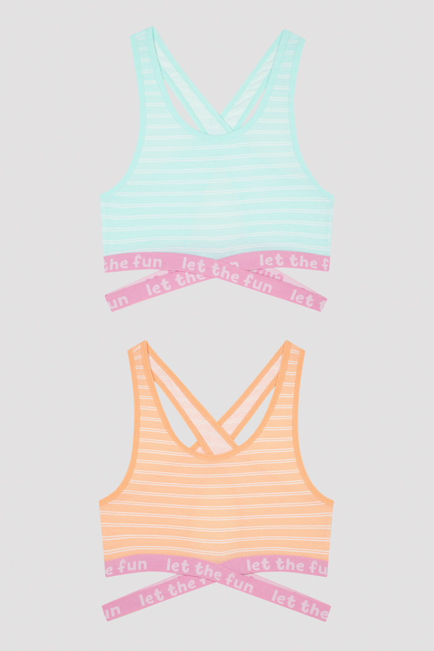 Girl's Let The Fun 2-pack Sports Top