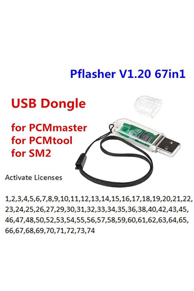 V1.20.67 SM2 PRO Universal USB Dongle V1.21 – أداة ضبط رقائق PCM و ECU لـ 69 وحدة