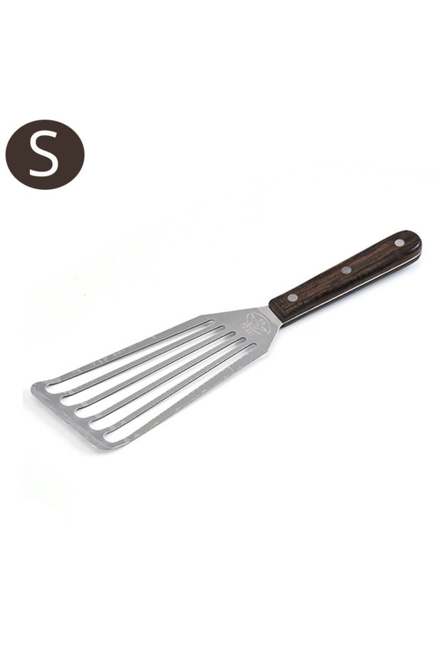 Small 28x7.5cm Fish Spatula, Stainless Steel Metal Spatula, Slotted Spatulas for Cooking, Flipping,