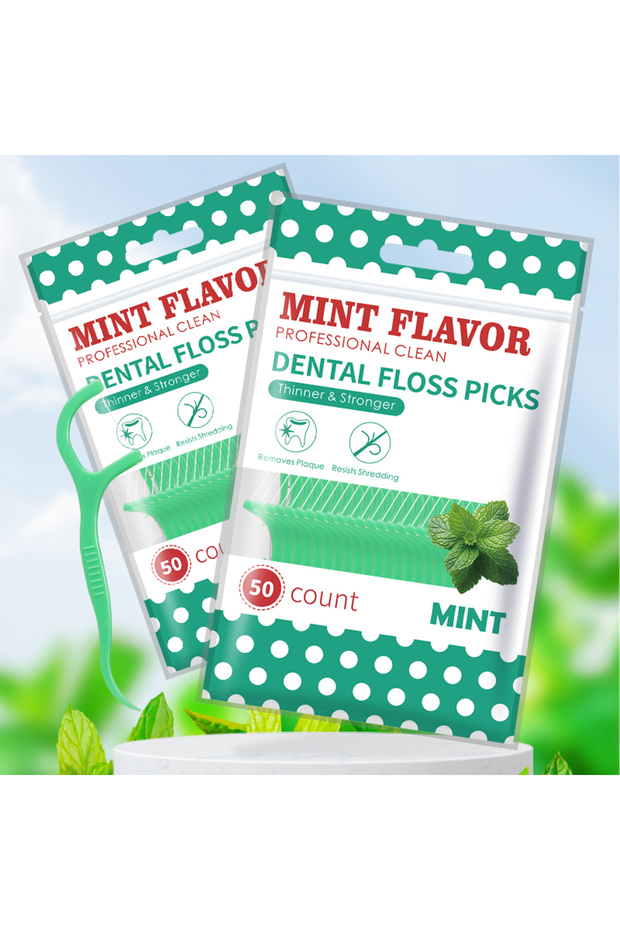 100pcs 250/100/50pcs Mint Flavor Floss Stick Adult Home Pack High-grade Ultra-fine Teeth Floss Clean