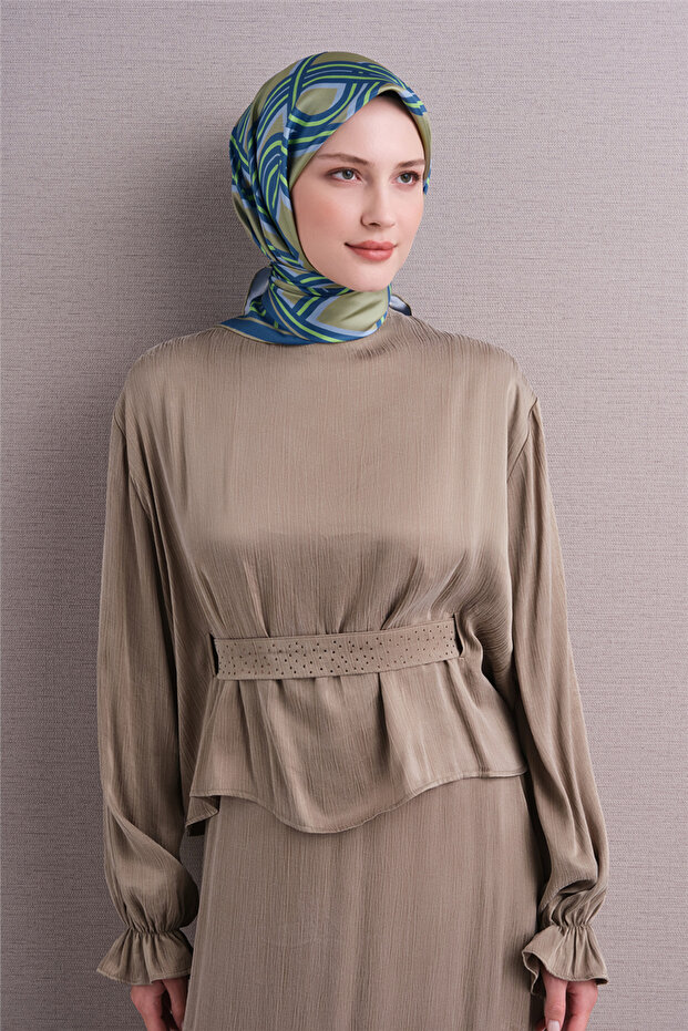 Pure Silk Twill Scarf 9614D 56