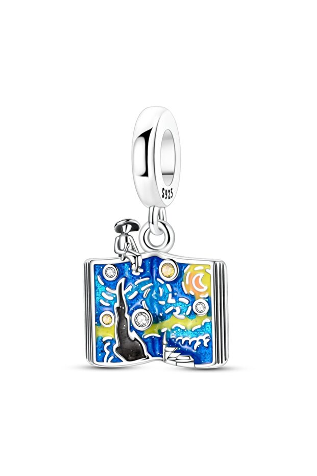 KTC1917 Original 925 Sterling Silver Charms Bead Pendant Bear Puppy Love Starry Night Charms Fit Bra