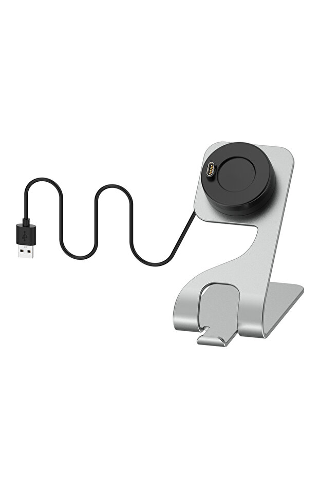 Dark Gray Metal Charger Station for Fenix 8pro 5 6 7 7X Charging Dock for Instinct/ Approach ...