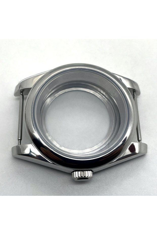 39mm NH35 NH36 Glass back flat Neiton 36mm/39mm Silver Watch Case Watch Case 316L Stainless Steel Fo