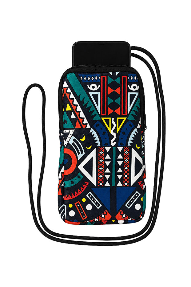 Patterned Strap Phone Bag – Wallet & Neck Bag