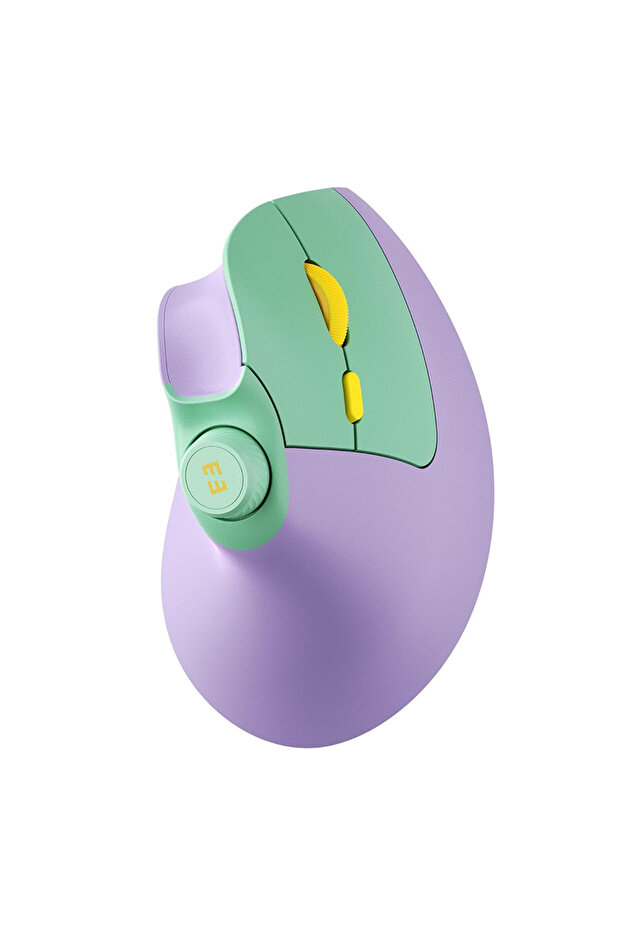PURPLE Seenda Ergonomic Bluetooth 2.4G Wireless Mouse with Volume knob Quiet clicks Rechargeable Ver