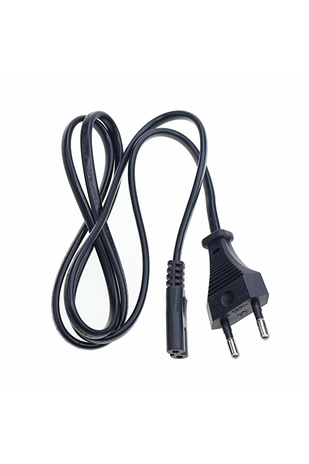 EU 1m EU US AC Power Cable 2pin IEC C7 Power Extension Cord For PSP PSV PS2 PS3 Portable Radio Lapto