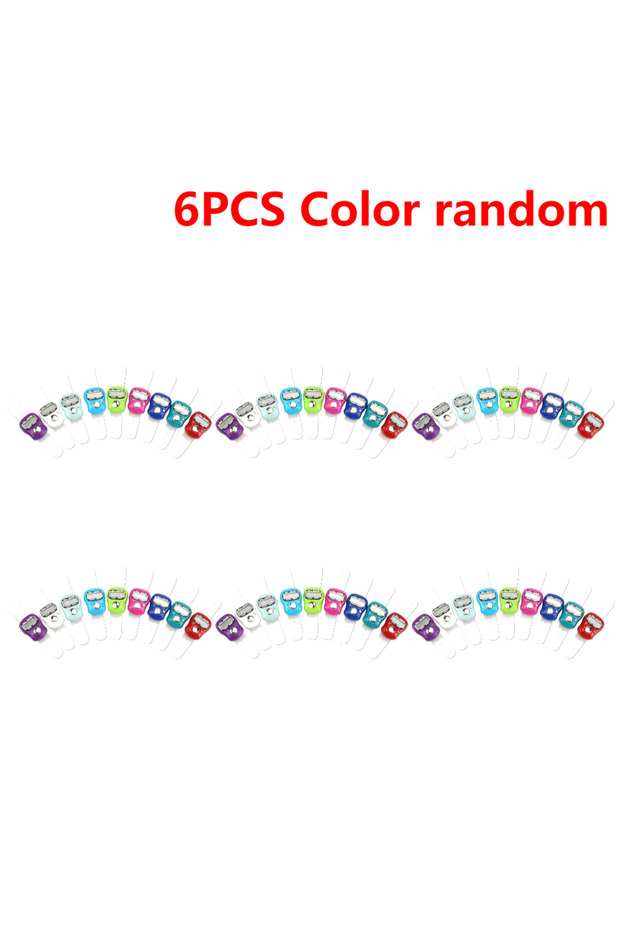 6PCS Color random 0-99999 Finger Counter Ring 5 Digital LED Electronic Handheld Tally Counter Clicke