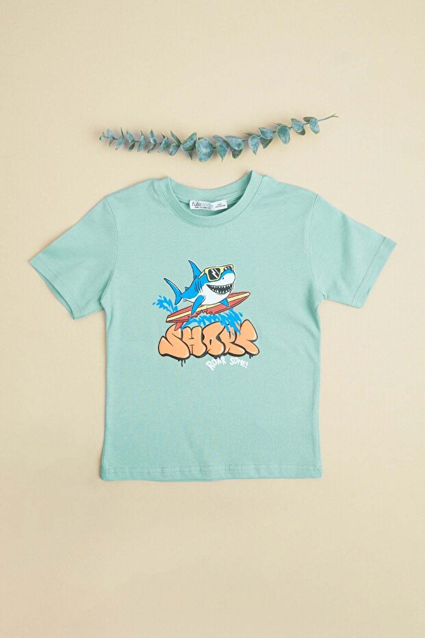 Shark Printed Boys' T-Shirt