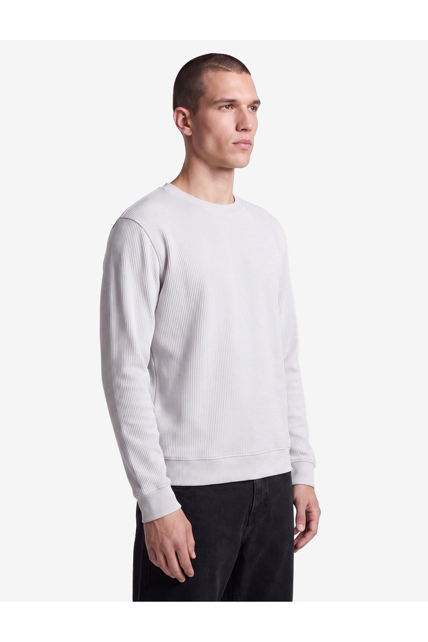 Long Sleeve Crew Neck Basic Sweatshirt - 2