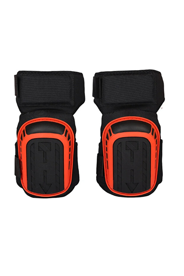 red Professional Heavy Duty EVA Foam Padding Knee Pads with Comfortable Gel Cushion and Adjustable S