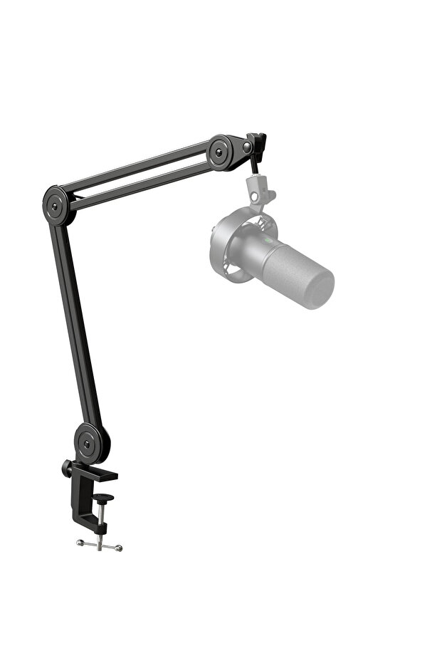 BM63 FIFINE Microphone Arm Boom,Suspension Stand-Heavy Duty Boom with Desk Clamp for AM8,Gaming,Stre