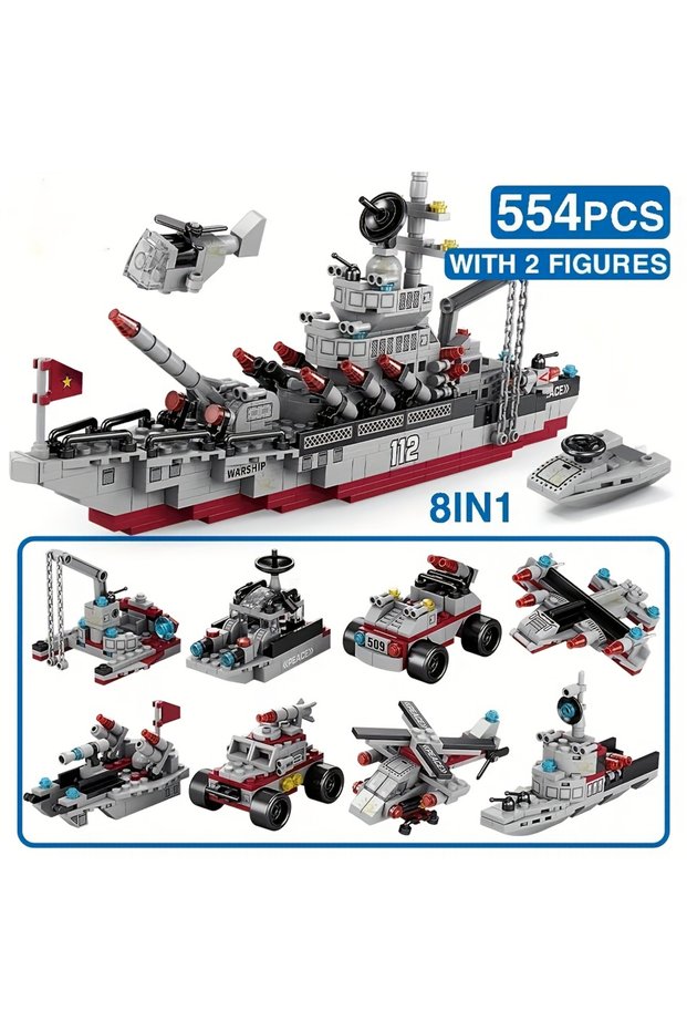 S no box Aircraft Carriter Building Block Set, Aviation Cruiser Blocks, Army Ship And Plane Toys ..