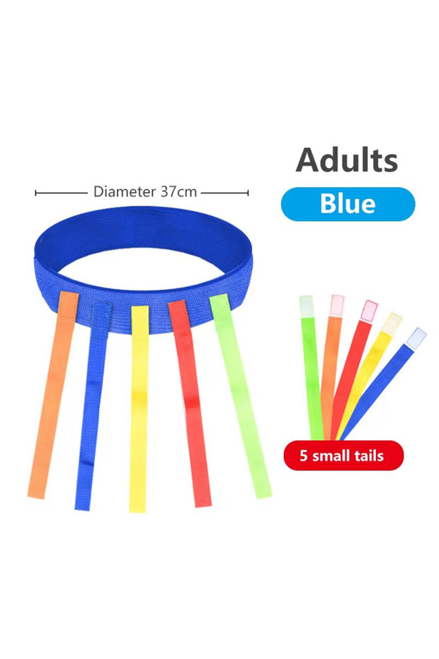 Adults-Blue Boys and Girls Chasing Game Belts Ribbons Interactive Tail Game for Outdoor Sports Activ