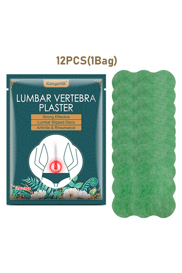 12PCS Wormwood Lumbar Patches Back Waist Joint Stiffness Swelling Health Care Patch