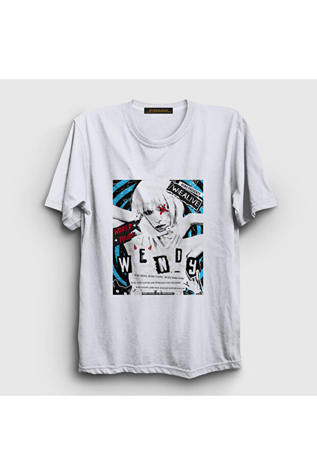 Unisex White Tour Wendy Red Velvet T-Shirt 605290Tt