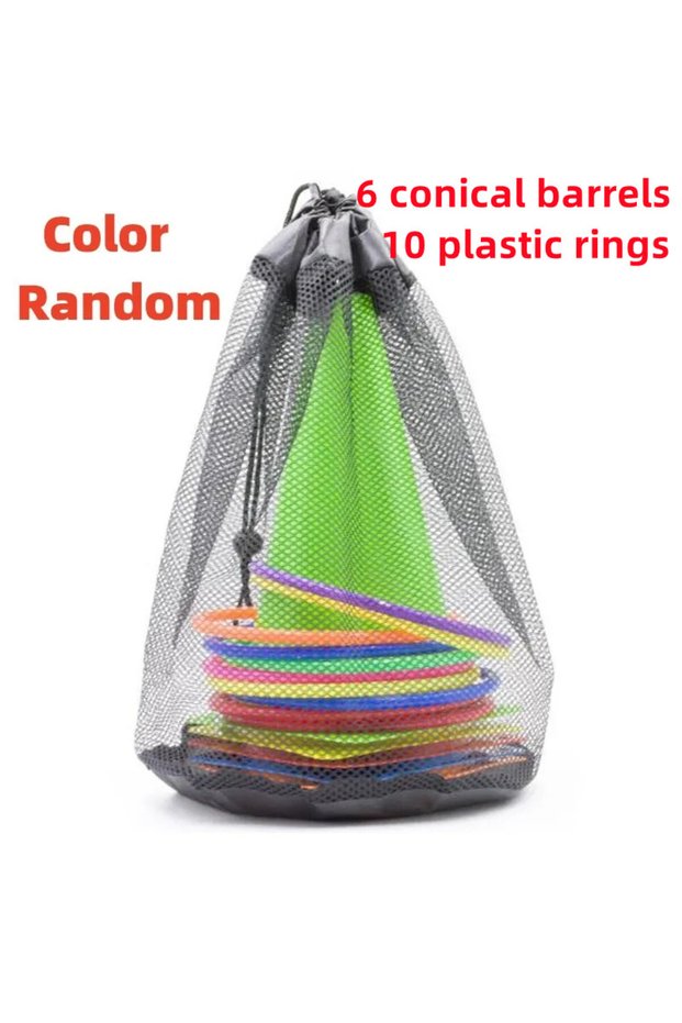 1 set 1Set Toss Cones Rings Party Game Kids Toy Outdoor Soccer Football Agility Training Carnival Fa