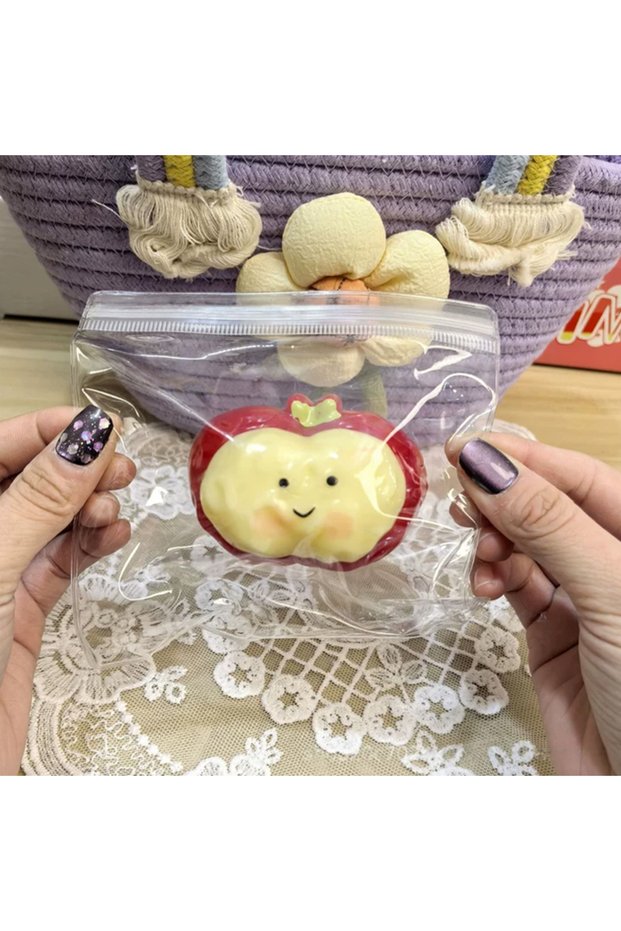 A1 Red Strawberry Egg Tart Strawberry Cream Bar Squishy Stress Relief Toy Sensory Toy For Kids Adul