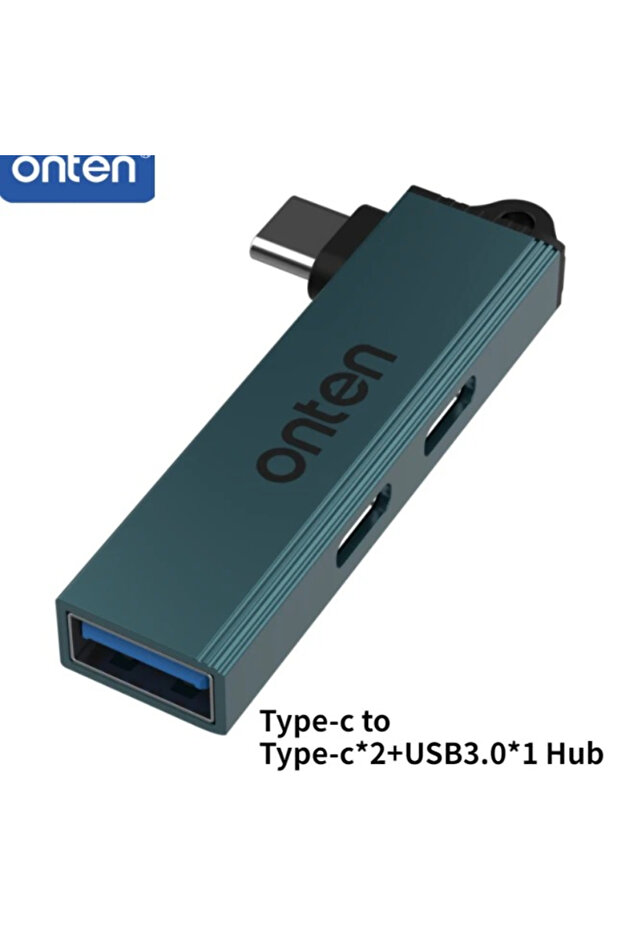 محول USB من النوع C إلى C، محول ONTEN 3 في 1، USB 3.0/Type-C 3.0 إلى 3 منافذ USB/Type-C، محول تقسيم السرعة 5.0 جيجابت في الثانية 3 في 1