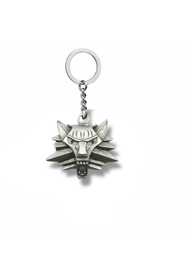 The Witcher Themed Unisex Keychain with Chain | Metal | Fantastic Game Accessory