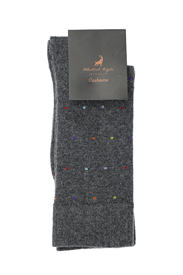Single Wool Cashmere Patterned Thick Socks