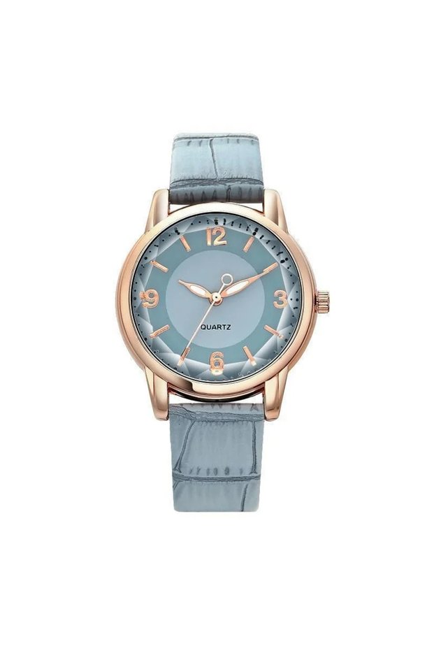 6 Leather Strap Ladies Watch Polygon Glass Luxury Women Clocks Dial Quartz Creative Fashion Quartz .