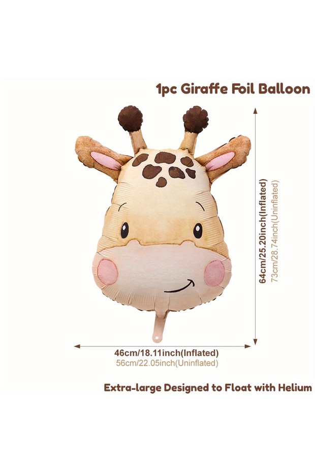 Other Giraffe Jungle Animal Head Balloons Monkey Lion Tiger Zebra Giraffe Balloon for Birthday Party