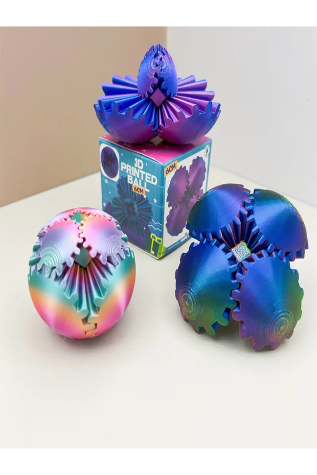 Random 1 pcs Random 3D Printed Gear Ball Cube Fidget Toys Kids Stress Relief Toys Table Decoration T