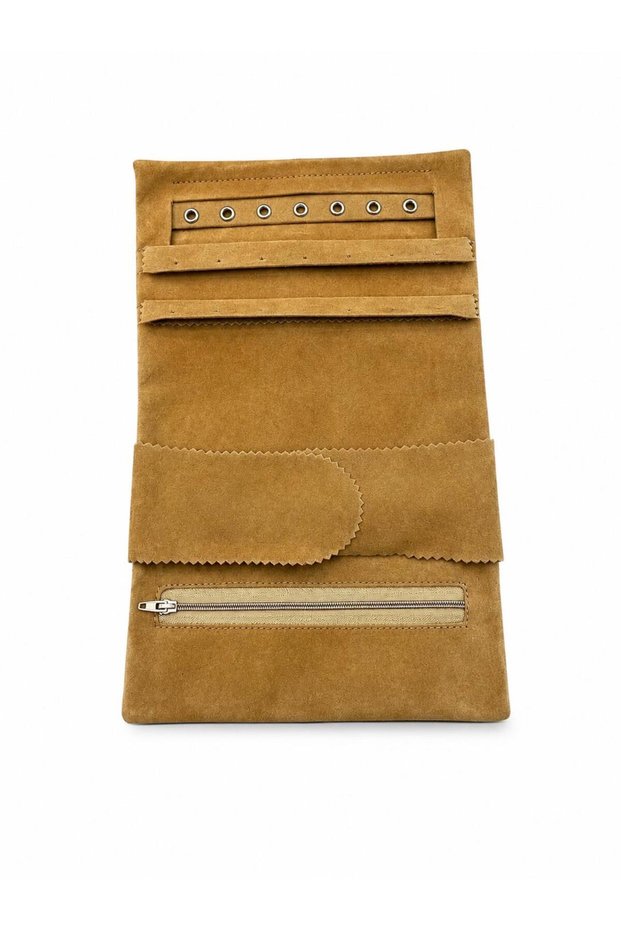Velvet Jewelry and Jewellery Travel Roll Organizer – Tile 35X20 cm