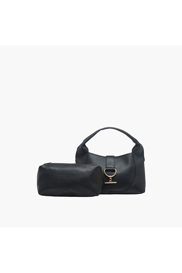 Tom Textured Hobo Bag with Pouch
