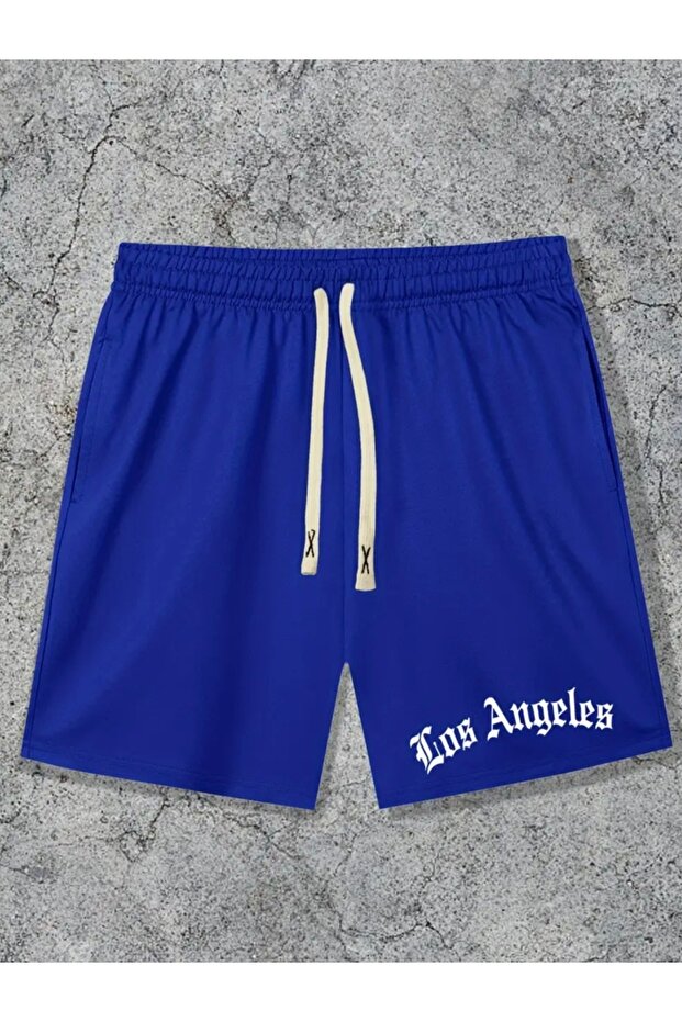 New Season Los Angeles Printed Double Pocket 2 Yarn Summer Boys' Bermuda Shorts