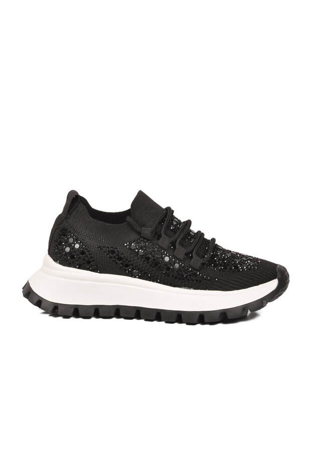 Black Textile Breathable Women's Sports Shoes 451161 Z