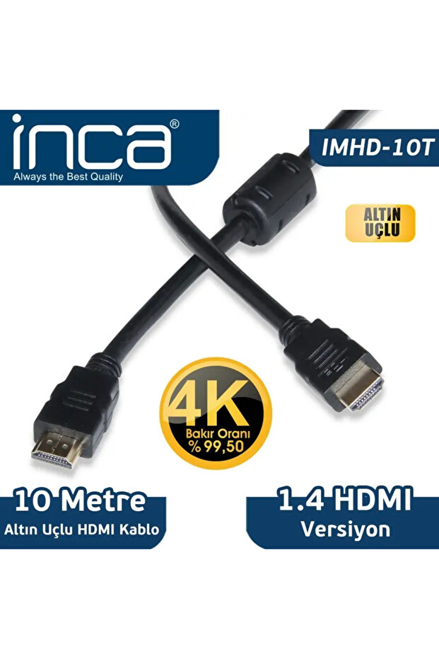 Inca Imhd-10T 10m HDMI 1.4V 3D Gold Tip Cable