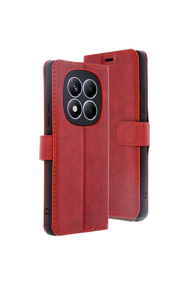 Xiaomi Redmi Note 14 Pro 4g Case Trend S Plus Flip Cover - Red