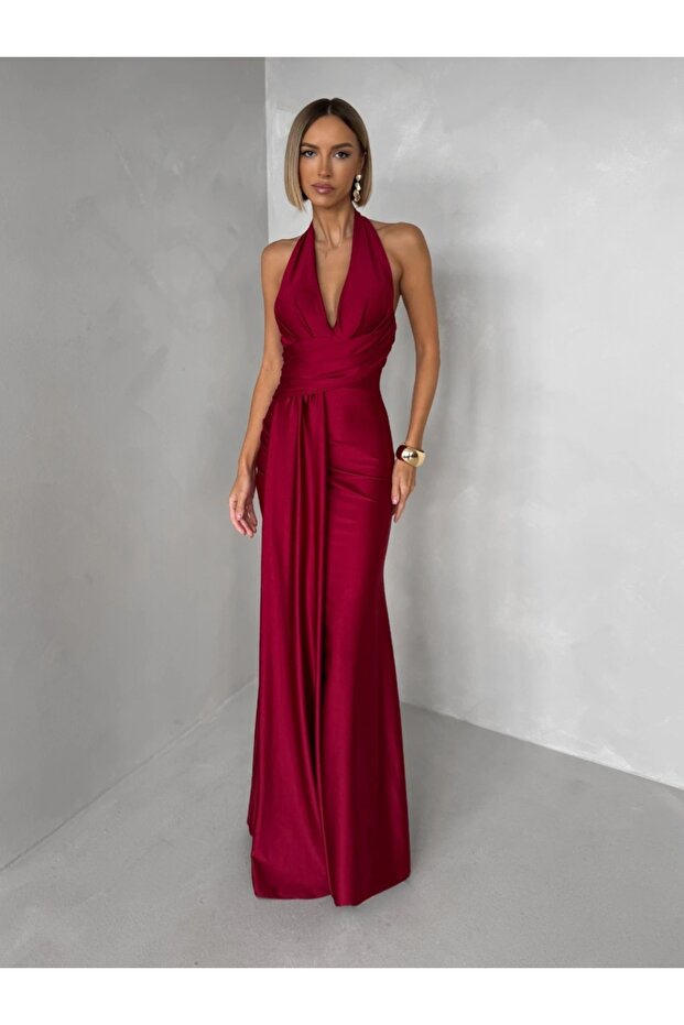 Rochie lungă elegantă din lycra - 4