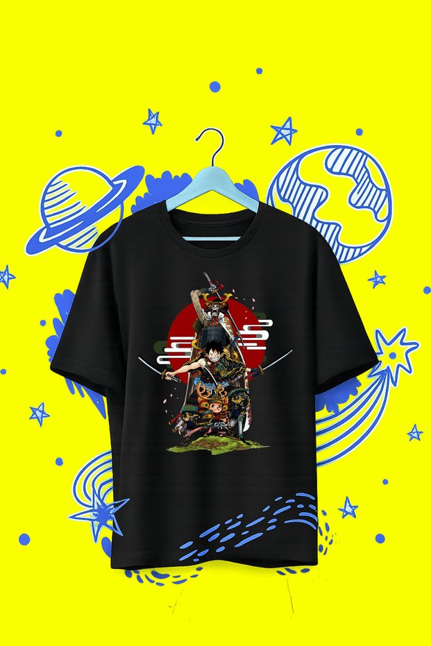 Anime Style Printed Oversize Unisex T-Shirt – Anime Streetwear