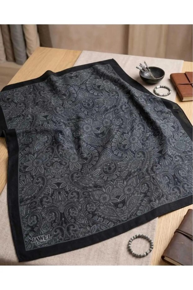 Jawel Cotton Floral Motif Shawl