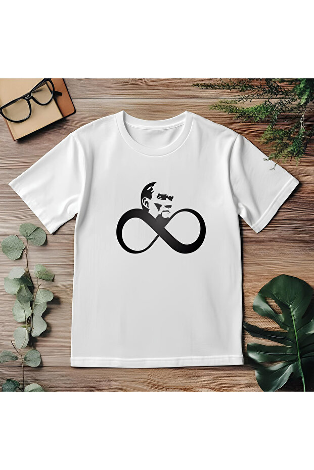 White Premium Kids' T-Shirt – May 19Th Ataturk and Infinity, 100% Cotton, Comfortable and Breathable for Daily Use