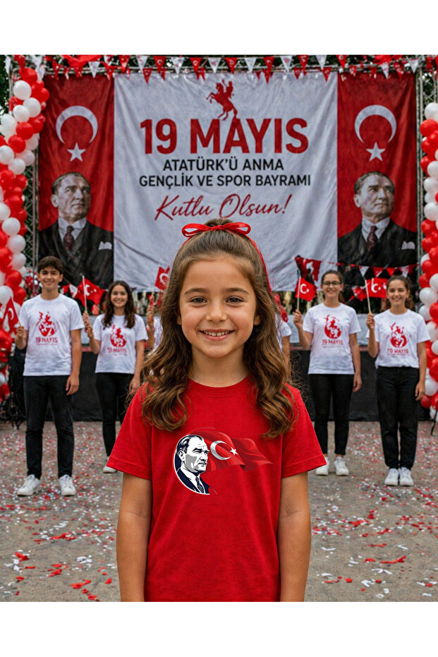19 May Atatürk Youth Day T-Shirt 100% Cotton Oversize Unisex Printed Comfortable Fit