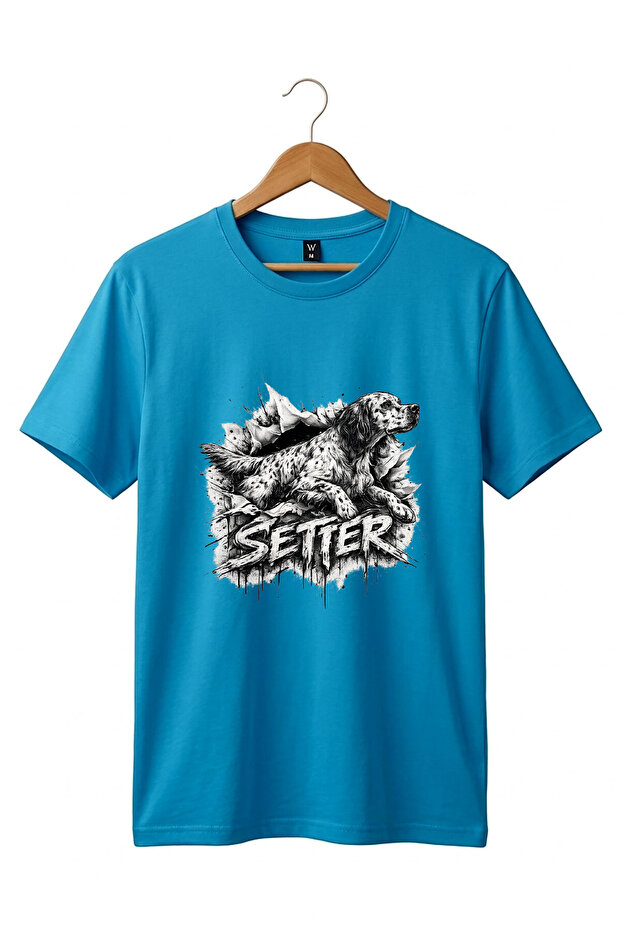 Men's Setter Dog Special Design Camouflage Matching Nature T-Shirt