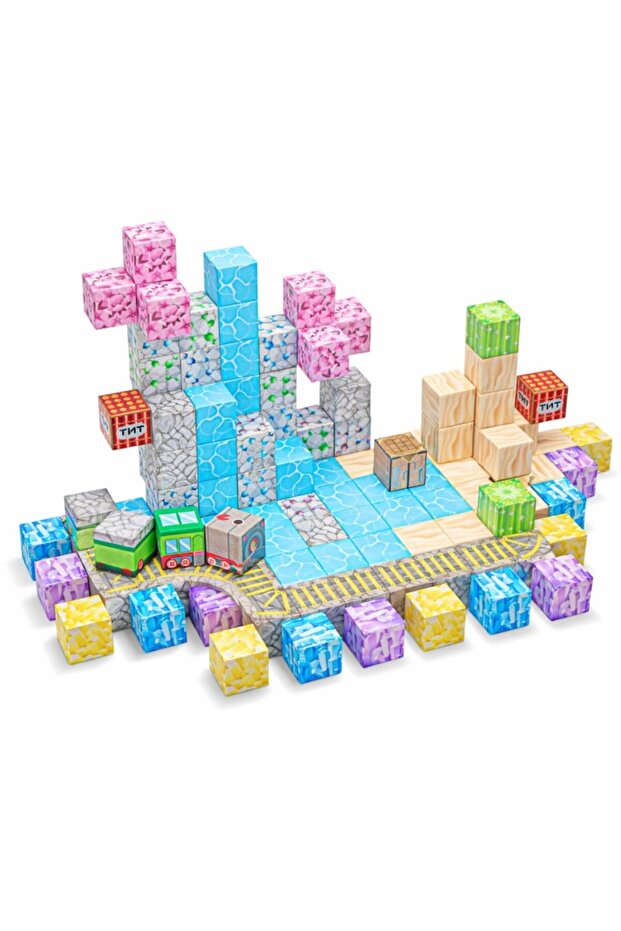 Set de construcție SmartBlocks, include 112 piese, 3 ani+, roz - 4