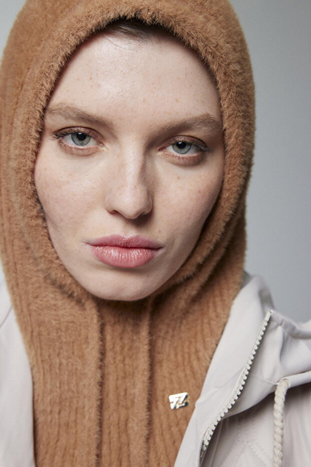Balaklava Knitwear Headgear Camel 0005
