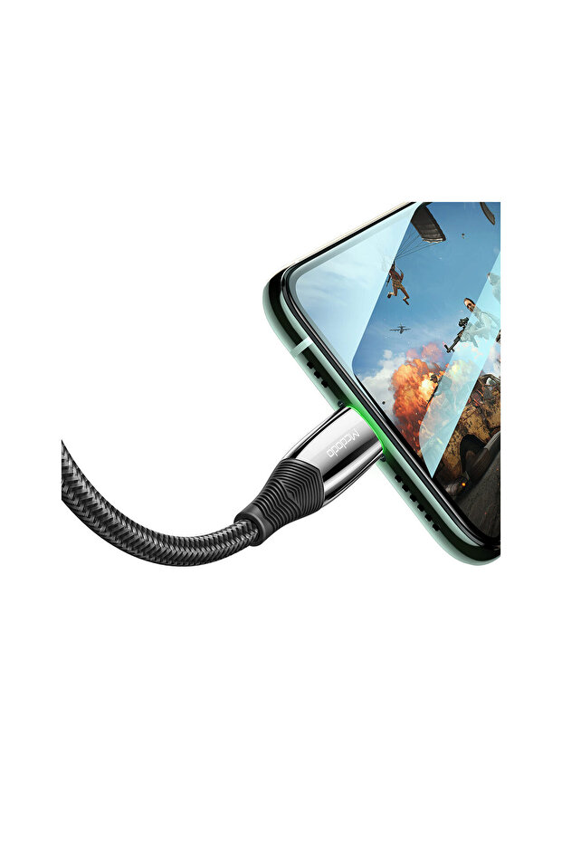 Cablu Lightning Seria Shark Negru - 4